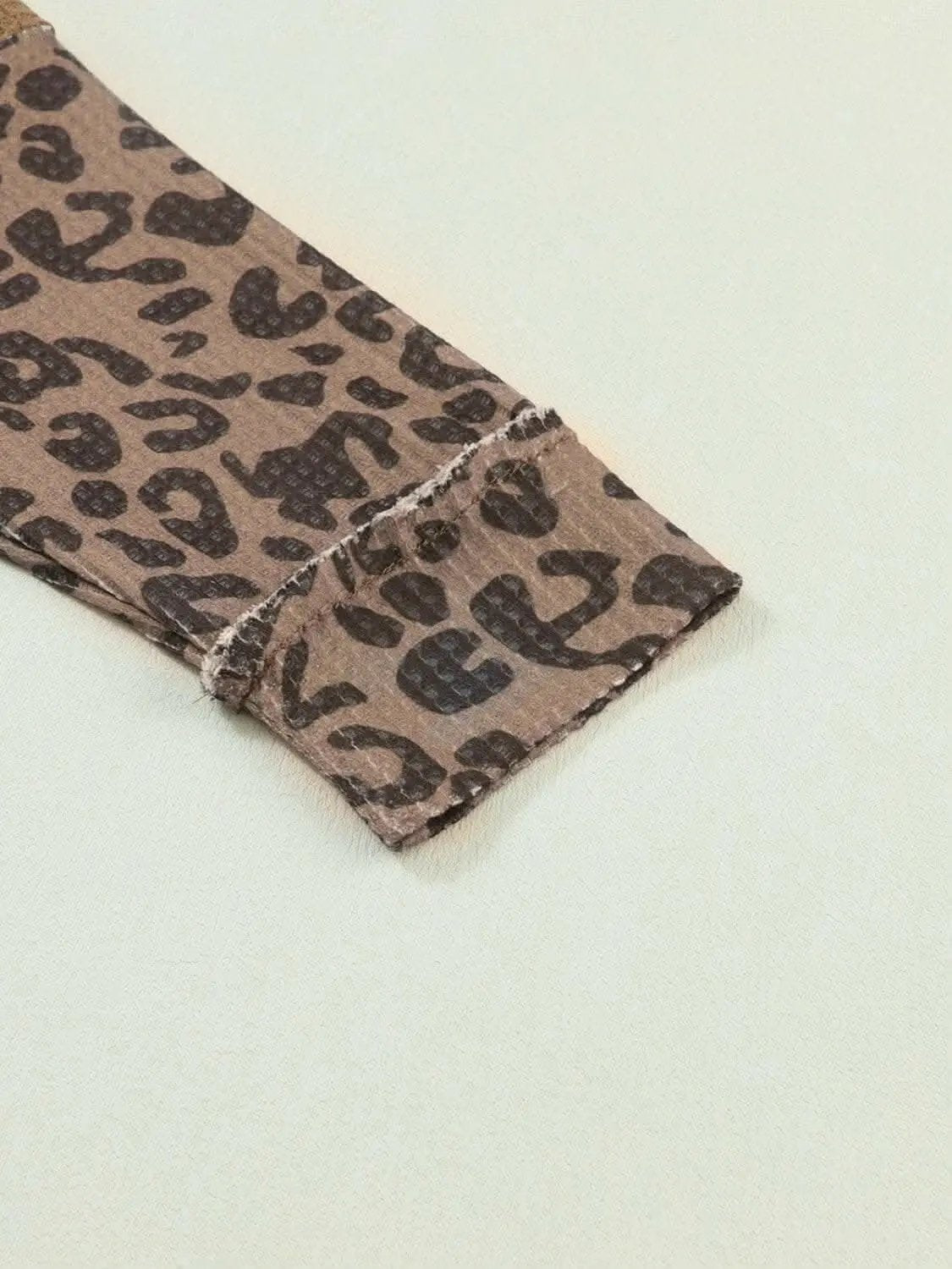 Leopard print half-button blouse - Love Salve